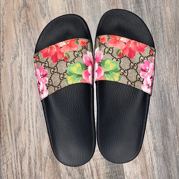 gucci slides gg bloom